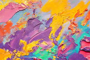 عکس بوم نقاشی با لکه های آبرنگ